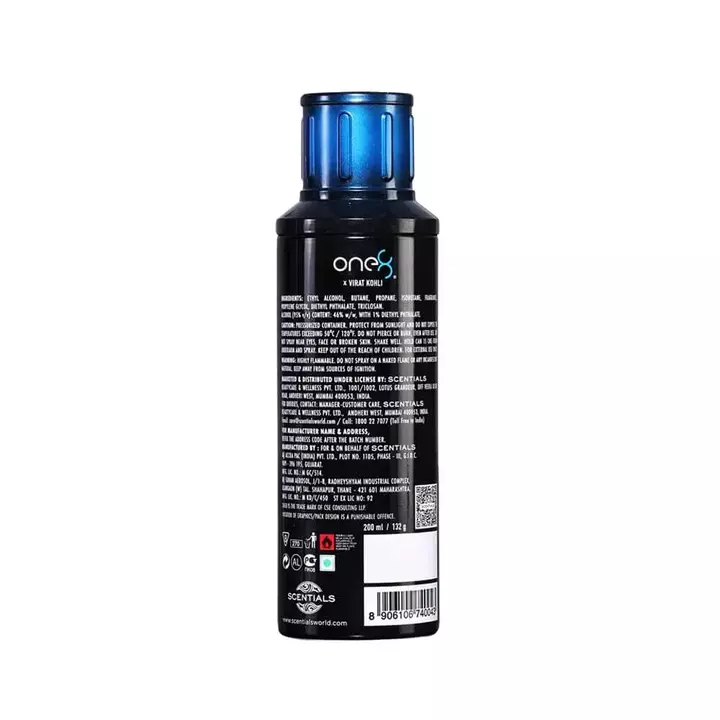 One8 by Virat Kohli Aqua Perfumed Deodorant Spray For Men, 200 ml uploaded by CosmeticBaba on 6/15/2022