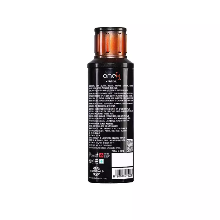 One8 by Virat Kohli Willow Perfumed Deodorant Spray For Men, 200 ml uploaded by CosmeticBaba on 6/15/2022