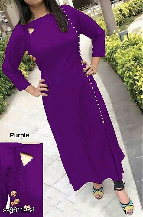 Catalog Name:*Modern Fancy Women's Kurtis*
Fabric: Rayon
Sleeve Length: Three-Quarter Sleeves
Patter uploaded by business on 11/2/2020