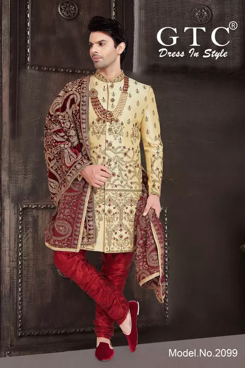 Ensemble of GTC- Classic Sherwani uploaded by AMBE COLLECTIONS  on 6/15/2022