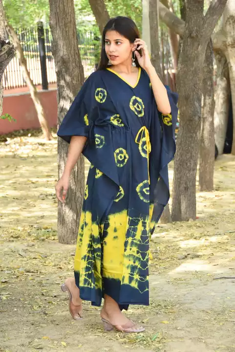 Post image *OFFER PRICE**🍁🍁🍁All available*🍁🍁🍁🍁🔸️Hand *Block printed KAFTAN**🔸️Authentic PRINT, with natural colours.**🔸️100% Pure cotton*
*🔸️Free Size.... Length : 52 inch**🔸️ collection.BOOK FAST.**🔸️PRICE - 650+$*👇👇👇*Note: full stock available.*