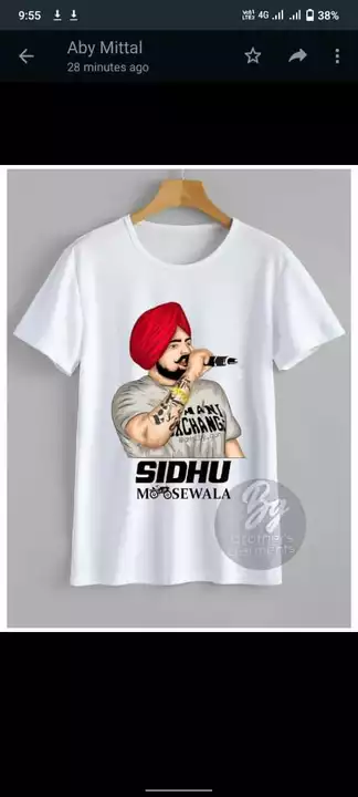 Sidhu Moosewala Tshirt  uploaded by Brother's Garments on 6/15/2022