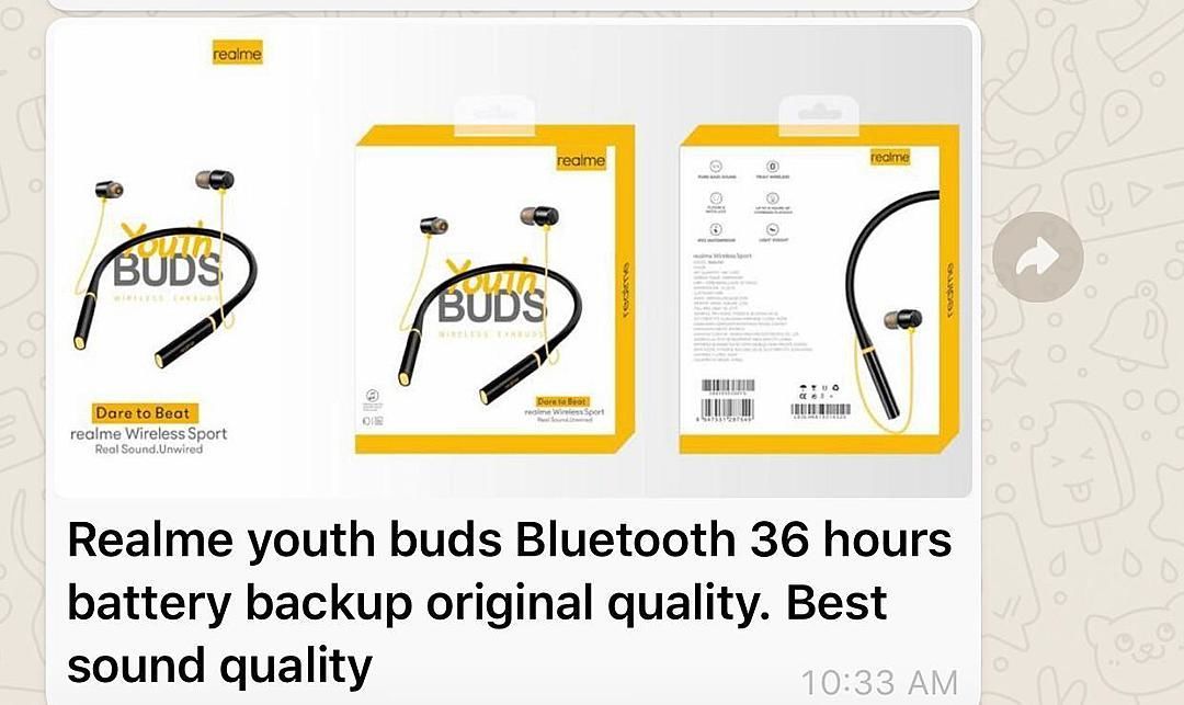 Youth buds realme og neckband uploaded by Guru kirpa accessories on 11/2/2020