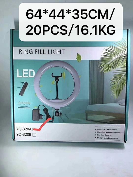 Ring light with remote control 12" uploaded by business on 6/18/2020