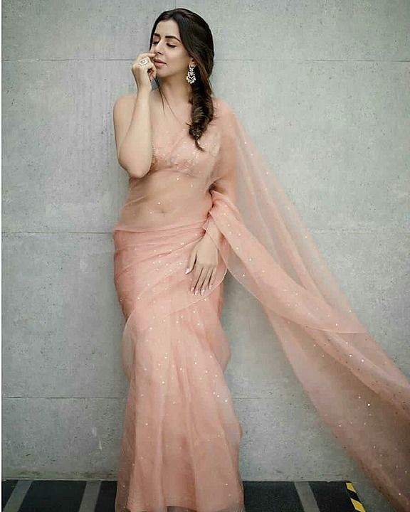 Exclusive organza saree uploaded by business on 11/3/2020
