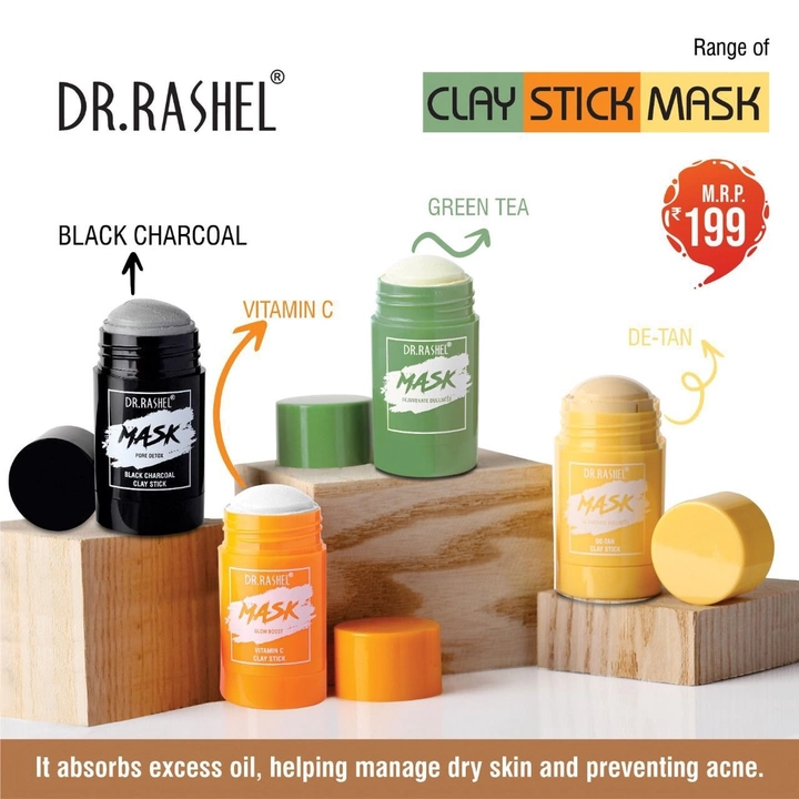 Dr rashel Clay Stick Mask.Skin Brightening, Radiance & Glow, Antimarks & Spots Removal, Anti-acne &  uploaded by business on 6/16/2022