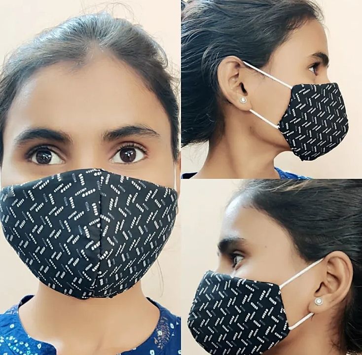 Post image Women's cotton printed face mask