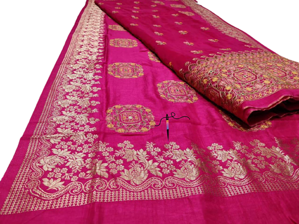 Pure silk in kantha work Dupatta  uploaded by Bakshi Holdings  on 11/3/2020
