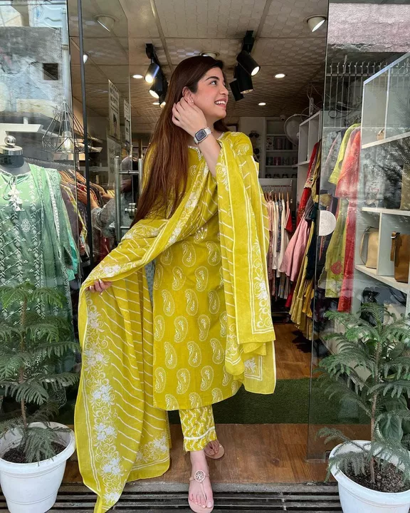 3 Piece Kurta pent with dupatta  uploaded by business on 6/17/2022