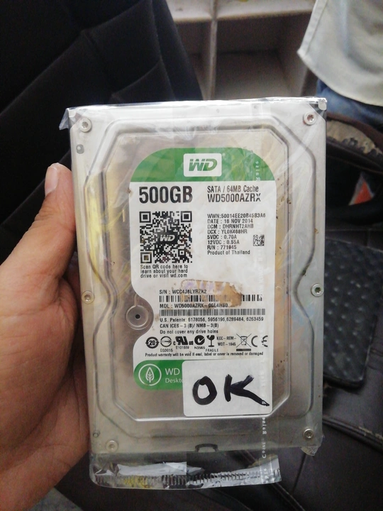 500gb wd sata hard disk refurbished uploaded by business on 6/17/2022