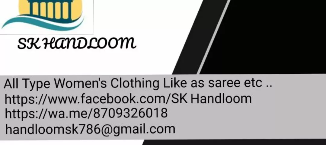 Visiting card store images of Sk Handloom