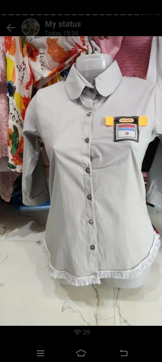 Formal shirts for girls  uploaded by मॉडर्न अप्सरा लेडीज वेअर on 6/17/2022