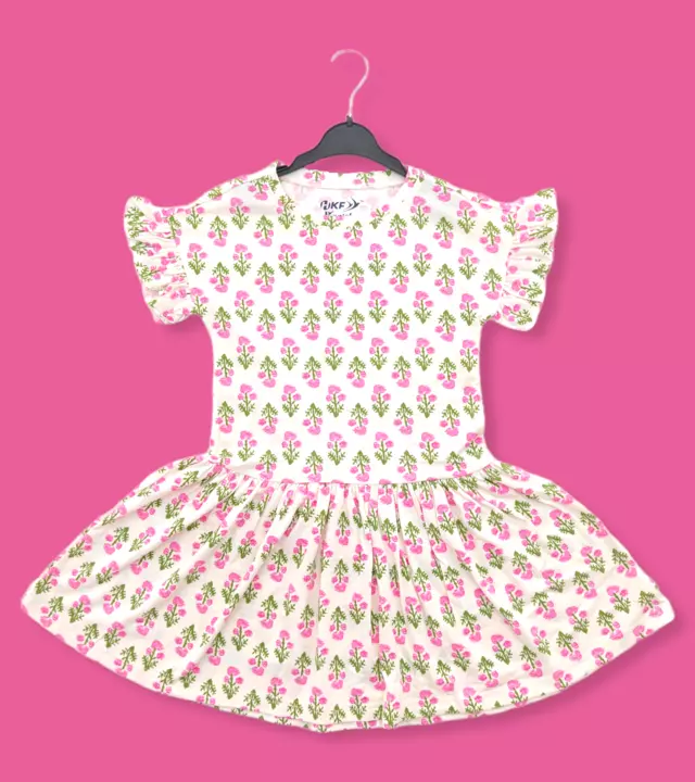 Product image with price: Rs. 150, ID: kids-premium-frock-all-over-print-e3dc3555