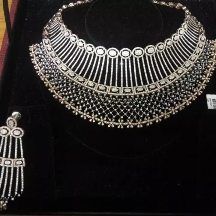 Full cover diamond necklace set uploaded by Jai jai ram diamond 💎 on 6/17/2022