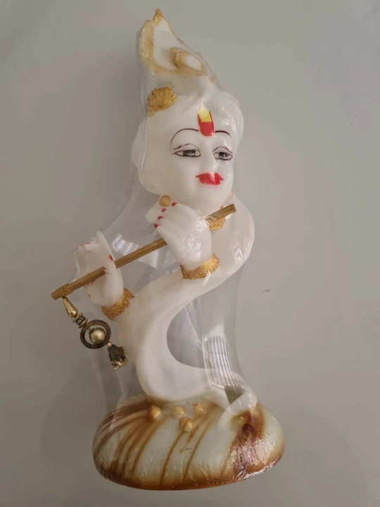 Beautiful Statue of Lord krishna with basuri uploaded by AADDHVAN CREATION on 6/17/2022