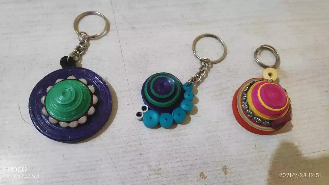 Quilled Keychains  uploaded by Ashapura Crafts on 6/17/2022