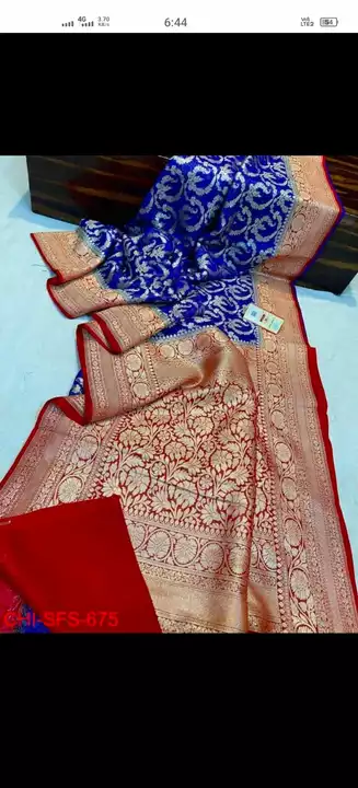 Banarsi fancy daybal semi Georgette sarees available  uploaded by business on 6/17/2022