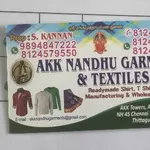 Business logo of Akk Nandhu Garments & Textiles