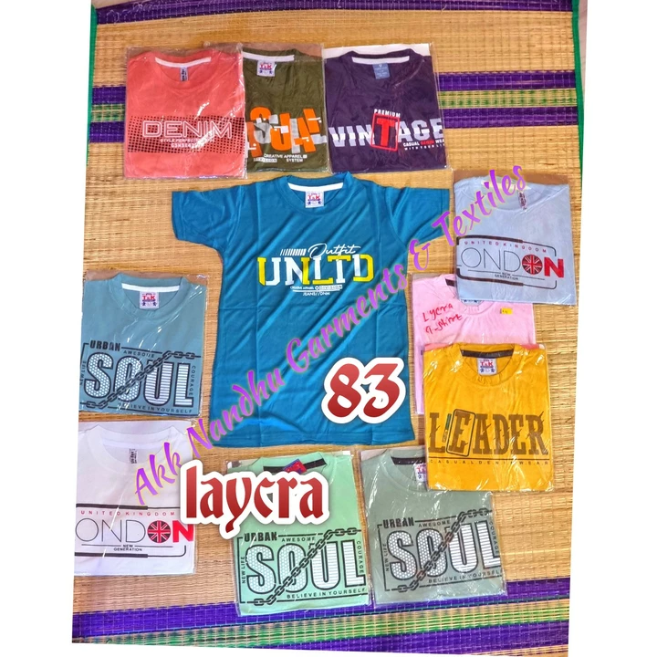 Laycra T-shirt  uploaded by Akk Nandhu Garments & Textiles on 6/18/2022
