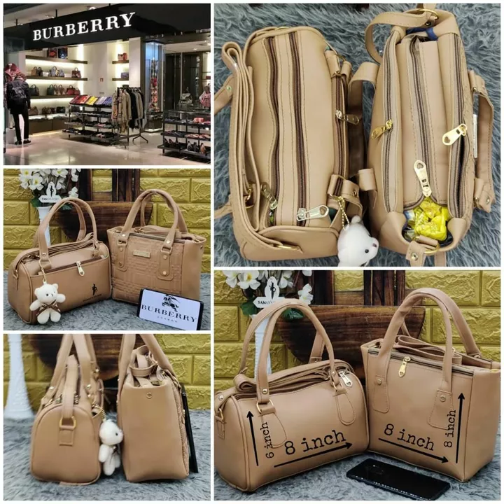 Post image BRAND - *SAMAN'S SECRET &amp; BURBERRY SLING COMBO*
HANDY PLUS SLING
DUFFLE WITH TEDDY 🧸 
*BOTH ARE 3 PARTITION*
*NEW ARRIVAL HIGH QUALITY*
*SLING COMBO*
SAME COLOR WILL COME IN THIS AS A PITCURES ✓ 
PRICE - *680

DUFFLE SLING SIZE: 8/6BURBERRY SLING SLING SIZE: 8/8
AVAILABLE IN *8* COLOURSHURRY UP🏃🏻🏃🏻