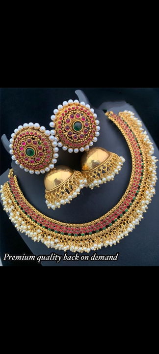 Kemp stone designer  necklace  uploaded by Dulhan jewellers  on 6/18/2022