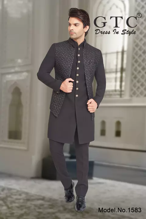Dashing GTC- Indo-Western Sherwani uploaded by AMBE COLLECTIONS  on 6/18/2022