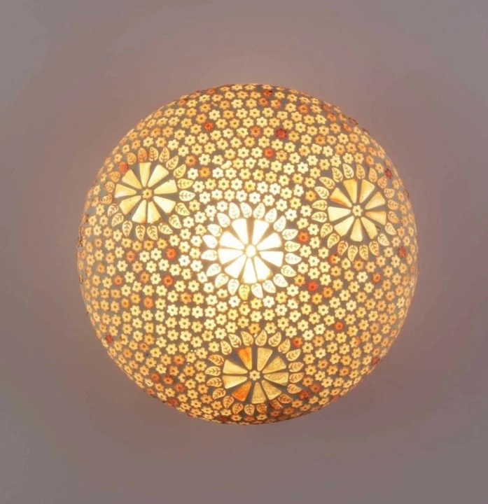 Ak Mosaic flower design ceiling lamp uploaded by JEEVANI (AK ENTERPRISES) on 6/18/2022
