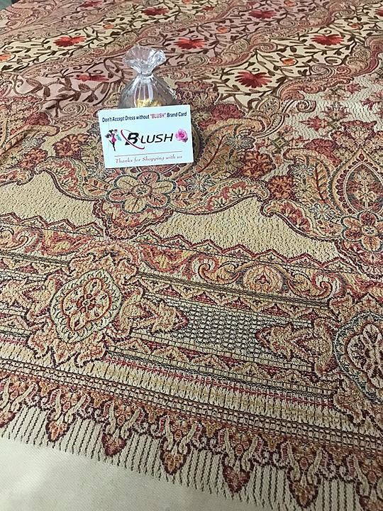 Pure pashmina light weight super fine quality jamawar full size showl🌸with Ary thread work jall sho uploaded by Mehreen Enterprises on 11/3/2020