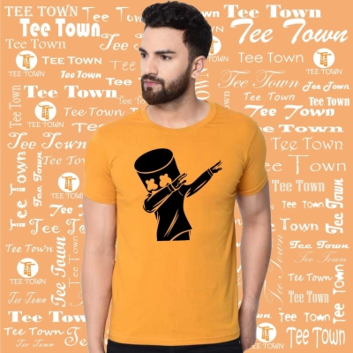 Graphic Print Men Gold T-Shirt uploaded by Parveen Oberoi on 6/19/2022