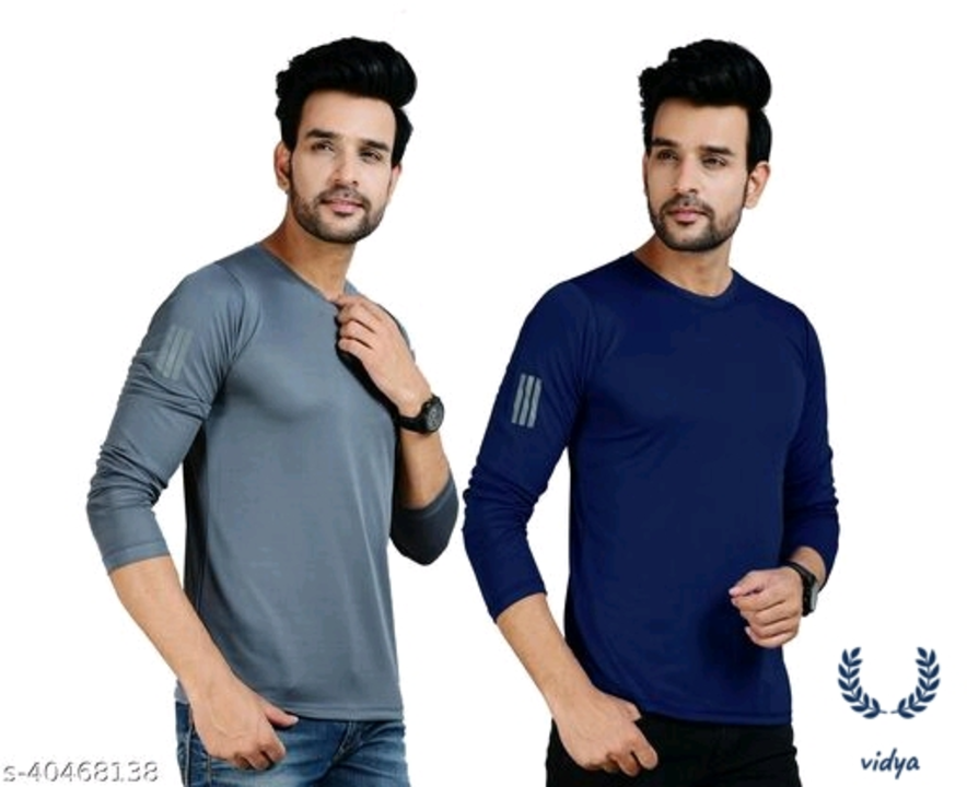 Catalog Name:*Pack of 2 Comfy Modern Men Tshirts* Fabric: Polyester Sleeve Length: Long Sleeves Patt uploaded by business on 6/19/2022