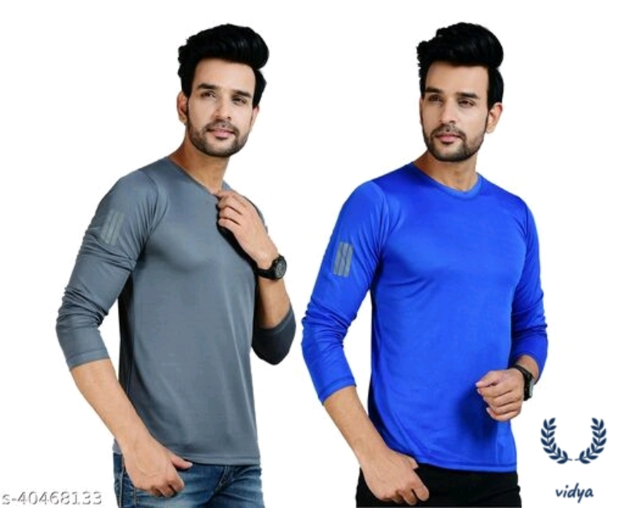 Catalog Name:*Pack of 2 Comfy Modern Men Tshirts* Fabric: Polyester Sleeve Length: Long Sleeves Patt uploaded by business on 6/19/2022