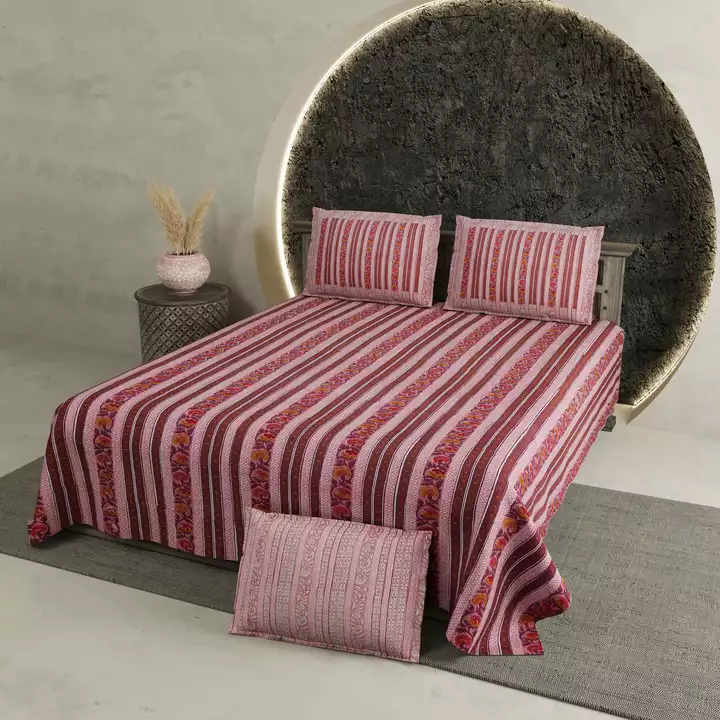 Post image Check out our Latest product, Chartook. 
Size :- 108*108 (inches)
2 Pillow Covers
Thread count :- 144
100% Pure Cotton