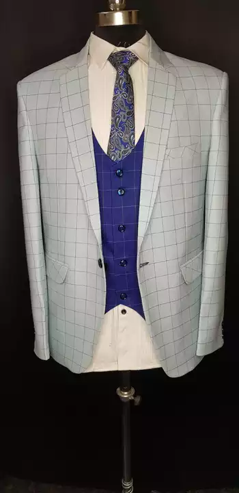 5 pcs suit checks stretchable fabric  uploaded by business on 6/19/2022