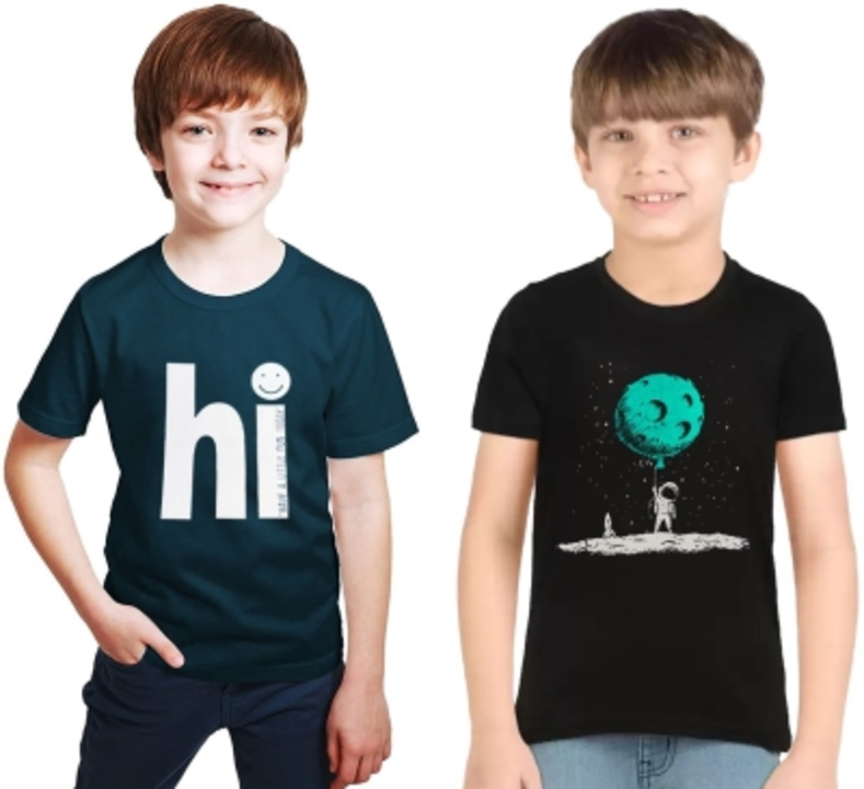 Boys Printed Pure Cotton T Shirt uploaded by Parveen Oberoi on 6/20/2022
