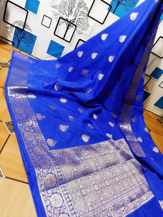 Post image Banarasi Semi Georgette Sarees.

# Dyeable as per your color choice.

# Embellished with gold and silver zari motifs.

# Soft and smooth fabric.

Free shipping within india
