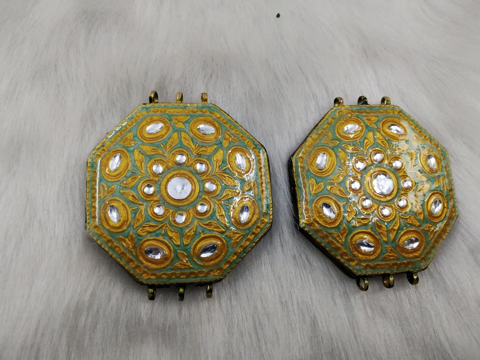 Kundan Meena pendant meenakari  uploaded by Neha art jewellery on 6/20/2022