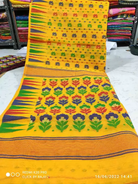 Fujhora Dhakai jamdani saree uploaded by Taufeeq Garments on 6/20/2022