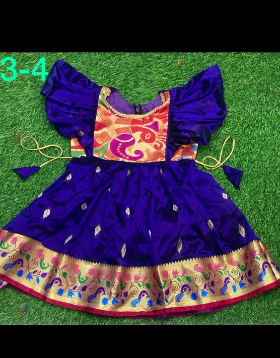 Paithani dress for kids uploaded by Hina Fashion collection on 6/20/2022
