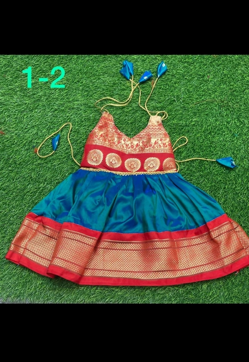 Paithani dress for kids uploaded by business on 6/20/2022