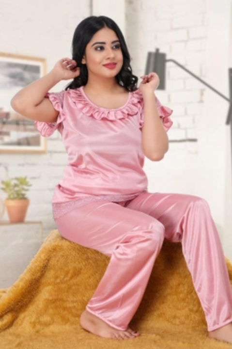 Women Solid Maroon Top & Pyjama Set uploaded by business on 6/21/2022