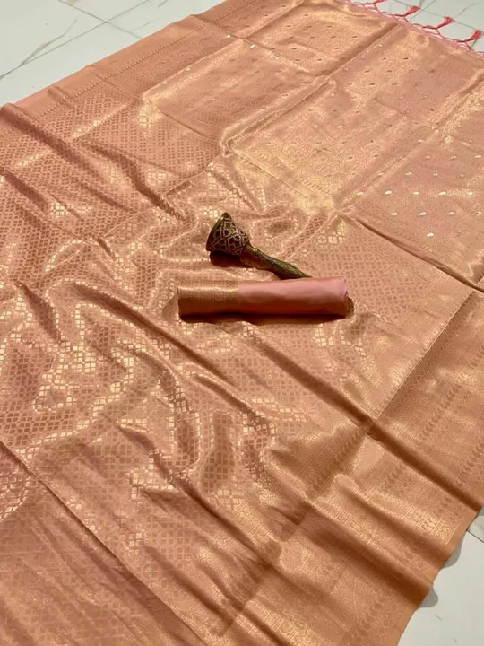 Post image Manufacturing by...

CATLOGUE - *Kasturi silk*
NAME - SONA-CHANDI MANGO🌹
Rate- 1200/-+$ rs

Fabric Details -. *Soft Silk With Reach Pallu* BLOUSE@ PLAIN AND ZARI BORDER PATTA(1-miter)
Book fastFull set readySingle also
*😍We always trust in quality😍*
Ready stockPremium Quality 💯 %