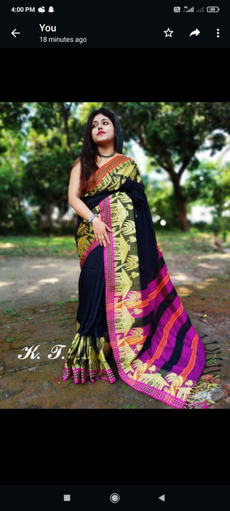 Khadi Cotton saree uploaded by business on 6/21/2022