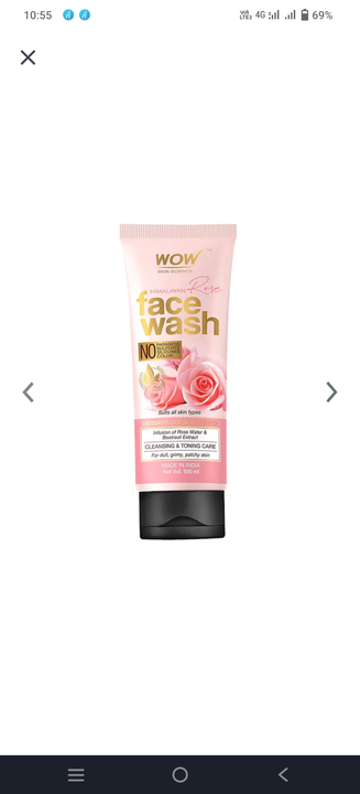 Wow rose facewash uploaded by business on 6/21/2022