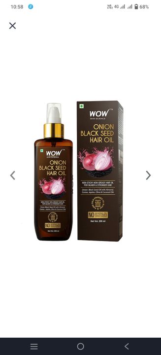 Wow onion hair oil uploaded by Beauty centre on 6/21/2022