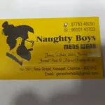 Business logo of Naughty boys men's wear