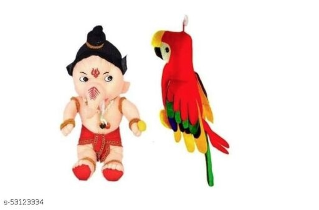 Parrot Ganesh 2ps uploaded by MISHRA SOFT TOYS on 6/21/2022
