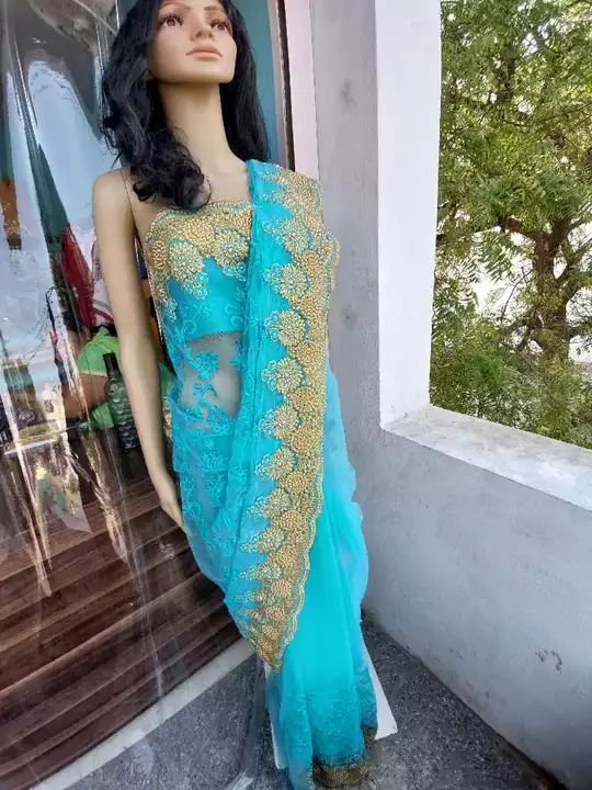 Net work saree uploaded by business on 6/21/2022