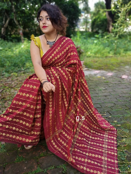 Bhagalpuri silk saree  uploaded by M.P HANDLOOM.  Bhagalpuri silk on 6/21/2022