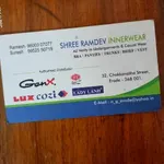 Business logo of Shree ramdev innerwear