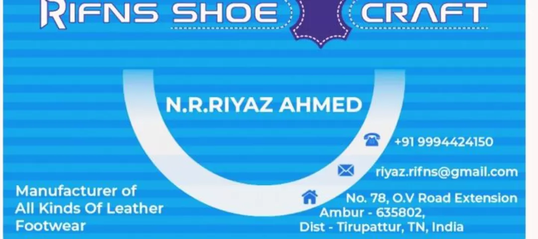 Visiting card store images of RIFNS SHOE CRAFT
